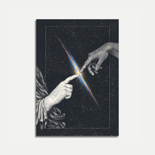 Affiche de la Main de Connexion Cosmique