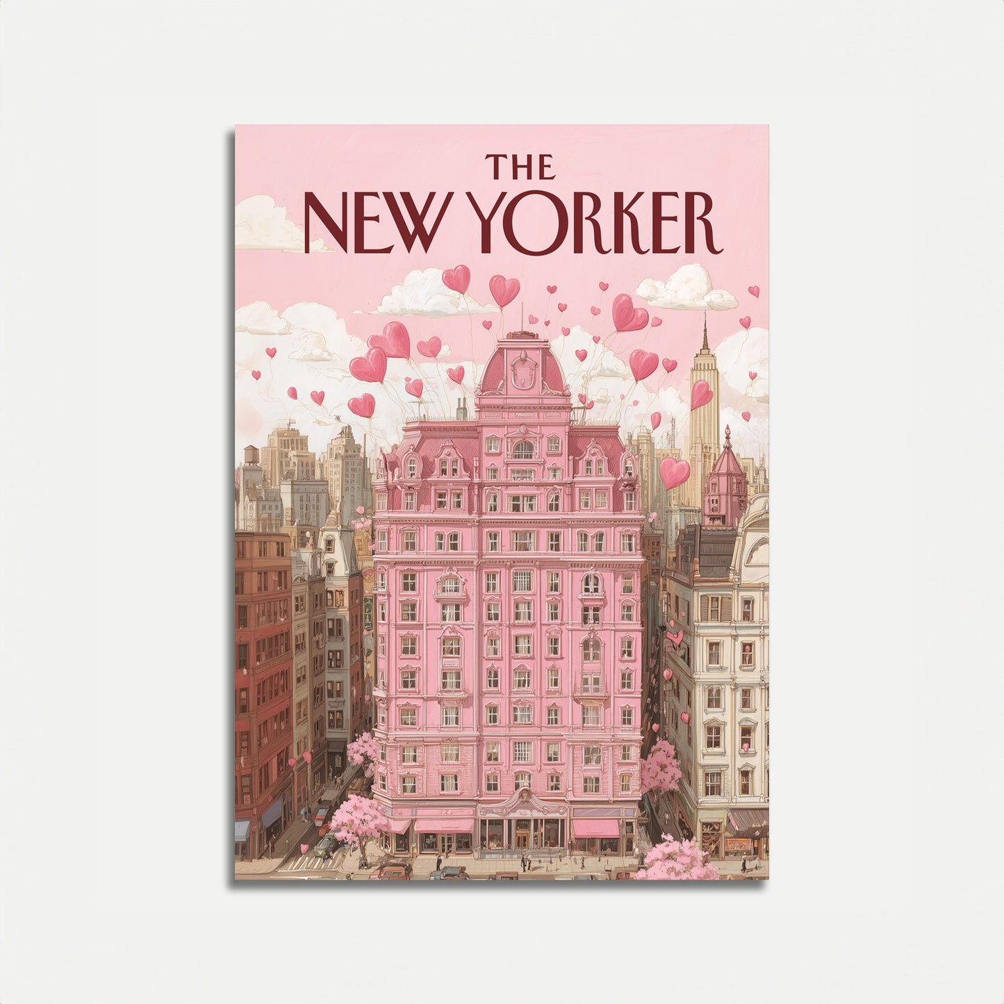 Pink Love in New York Poster
