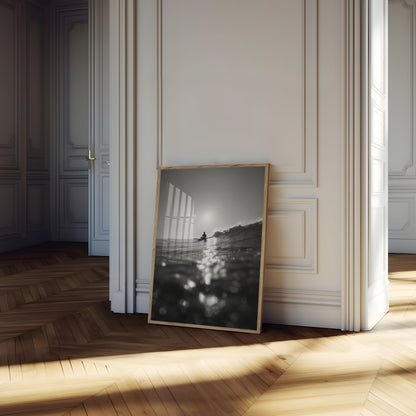 Póster de Surfista Esperando Olas