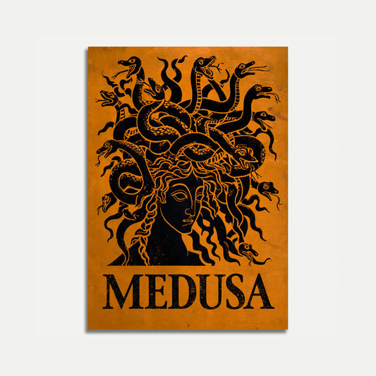 Medusa Mythological Snake Poster