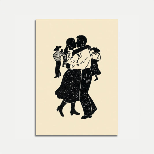 Vintage Dance Embrace Poster