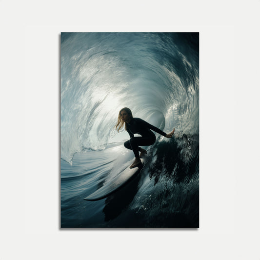 Inside the Wave Surfing Poster