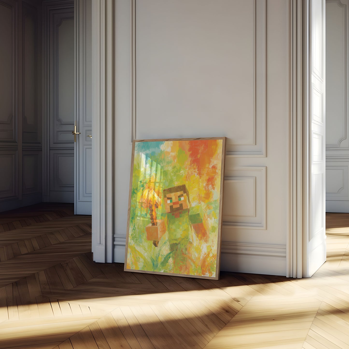 Minecraft Explosives Aquarell-Poster