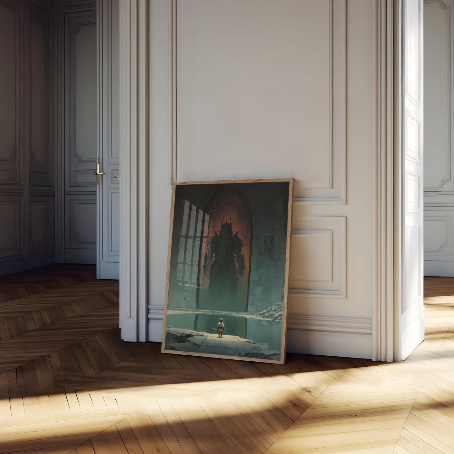 Poster di Battaglia Fantasy del Cavaliere Oscuro