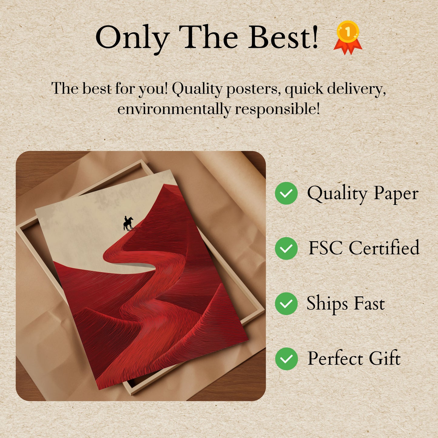 Red Desert Rider Poster