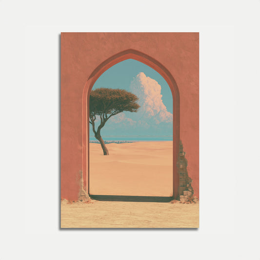 Woestijn Poort Landschap Poster