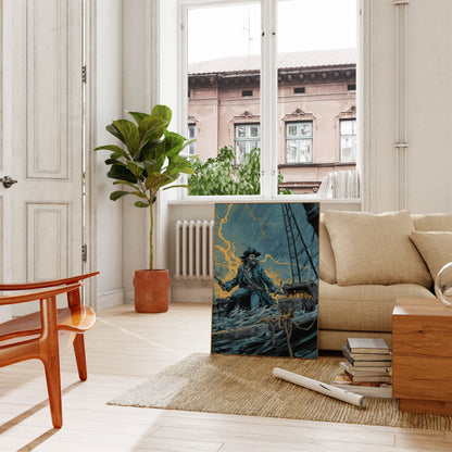 Stormy Pirate Treasure Poster