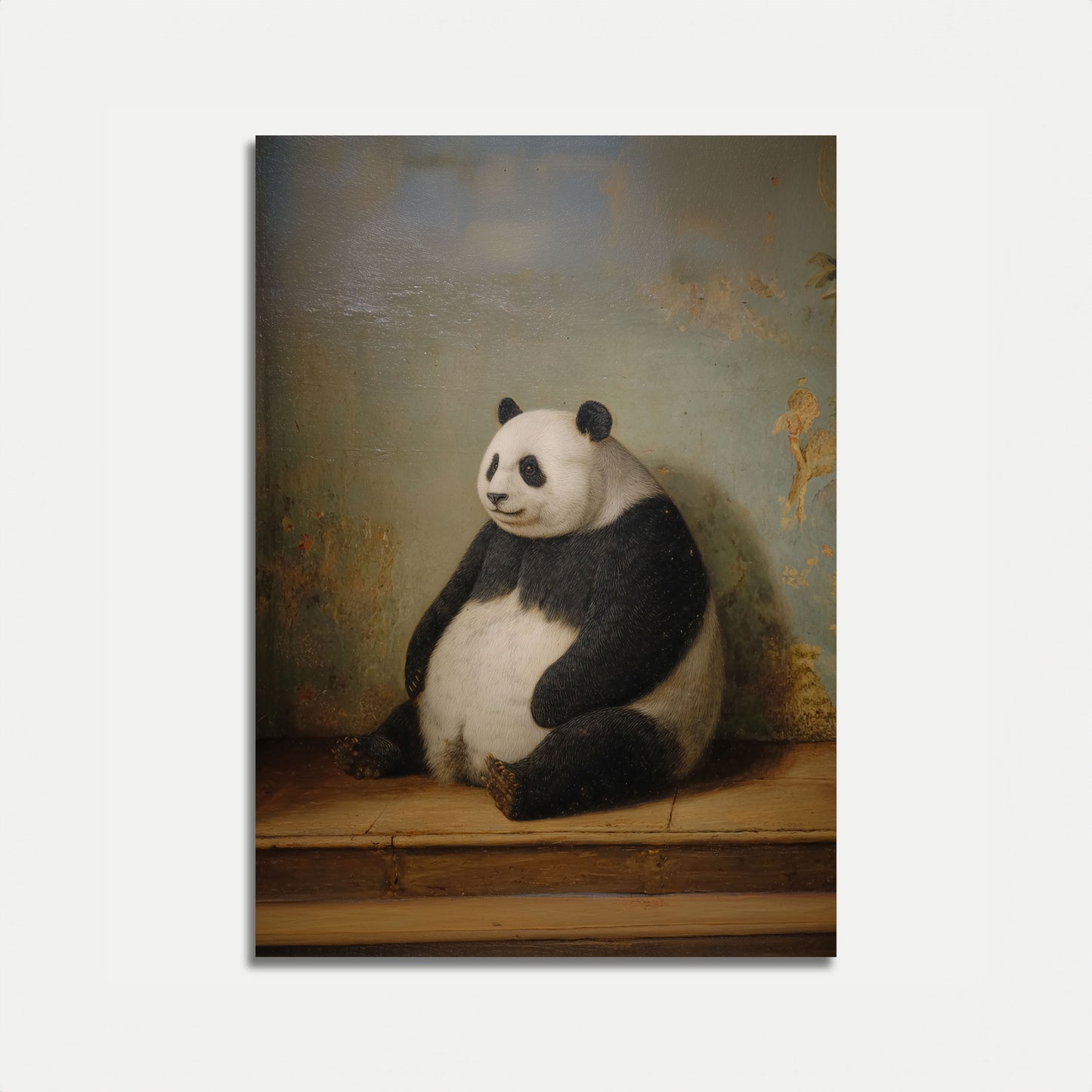 Contemplative Giant Panda Poster