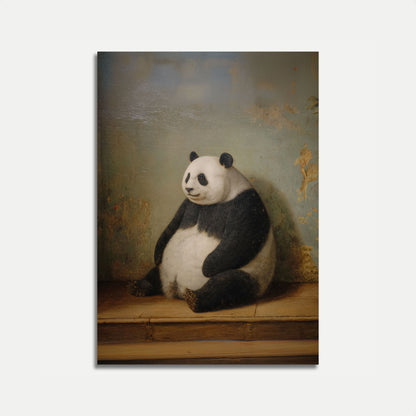 Contemplative Giant Panda Poster