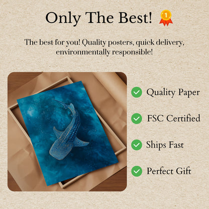 Spotted Whale Shark Ocean Poster