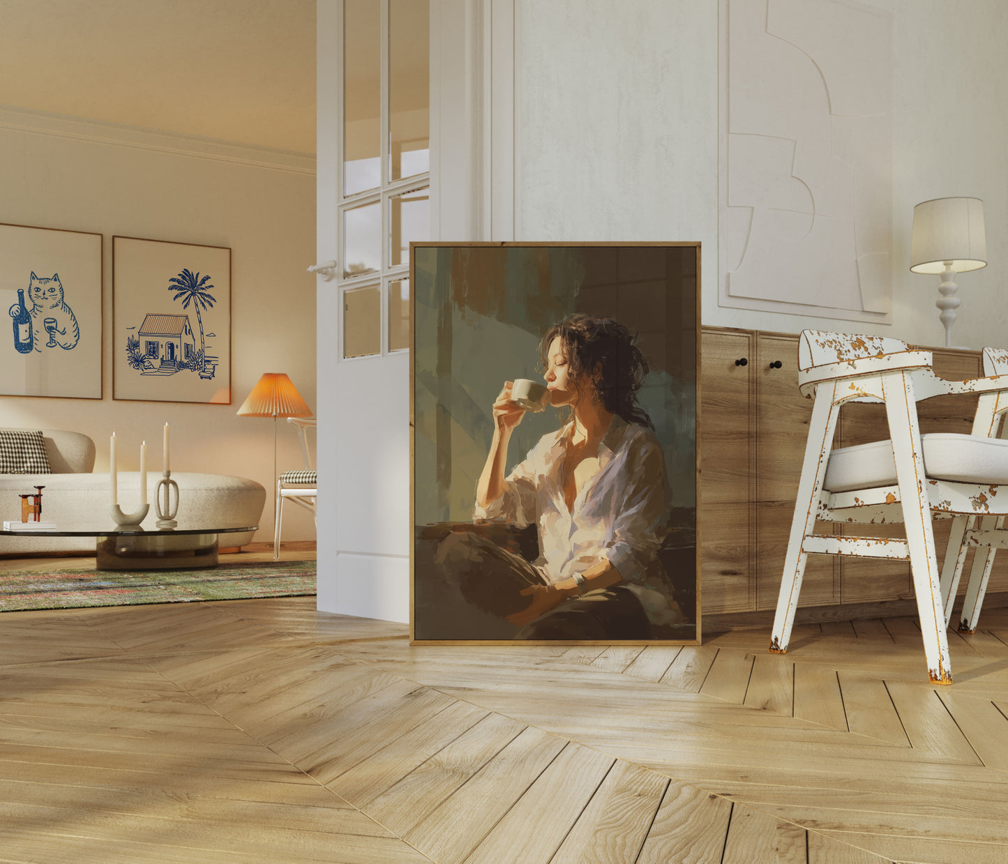 Morning Coffee Serenity Poster