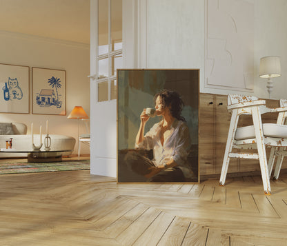 Morning Coffee Serenity Poster