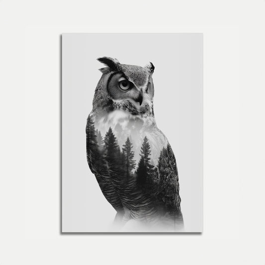 Mystic Owl Forest Poster