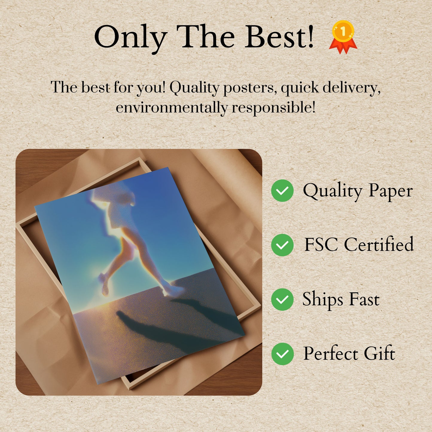 Dynamic Motion Running Stride Poster