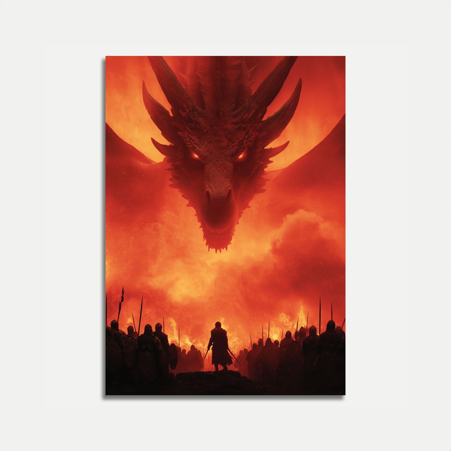 Póster del Dragón de Fuego y Sangre