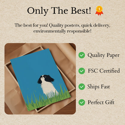 Adorable Japanese Chin Dog Poster