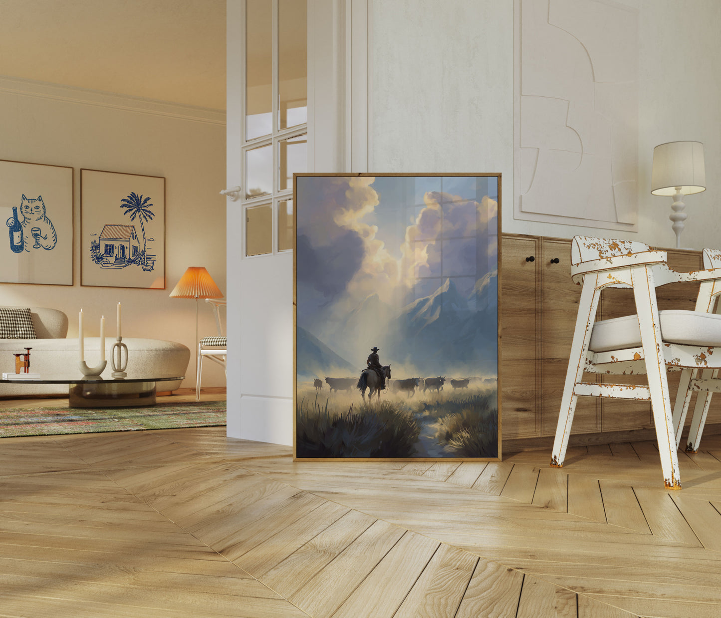 Bergcowboy Rindertrieb Poster