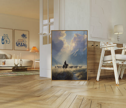 Bergcowboy Rindertrieb Poster