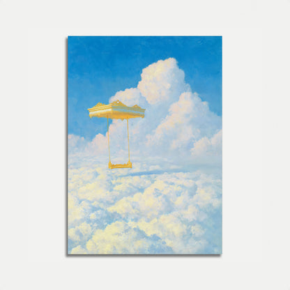 Golden Swing in the Clouds Poster