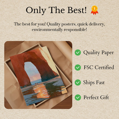 Majestic Coastal Arch Poster
