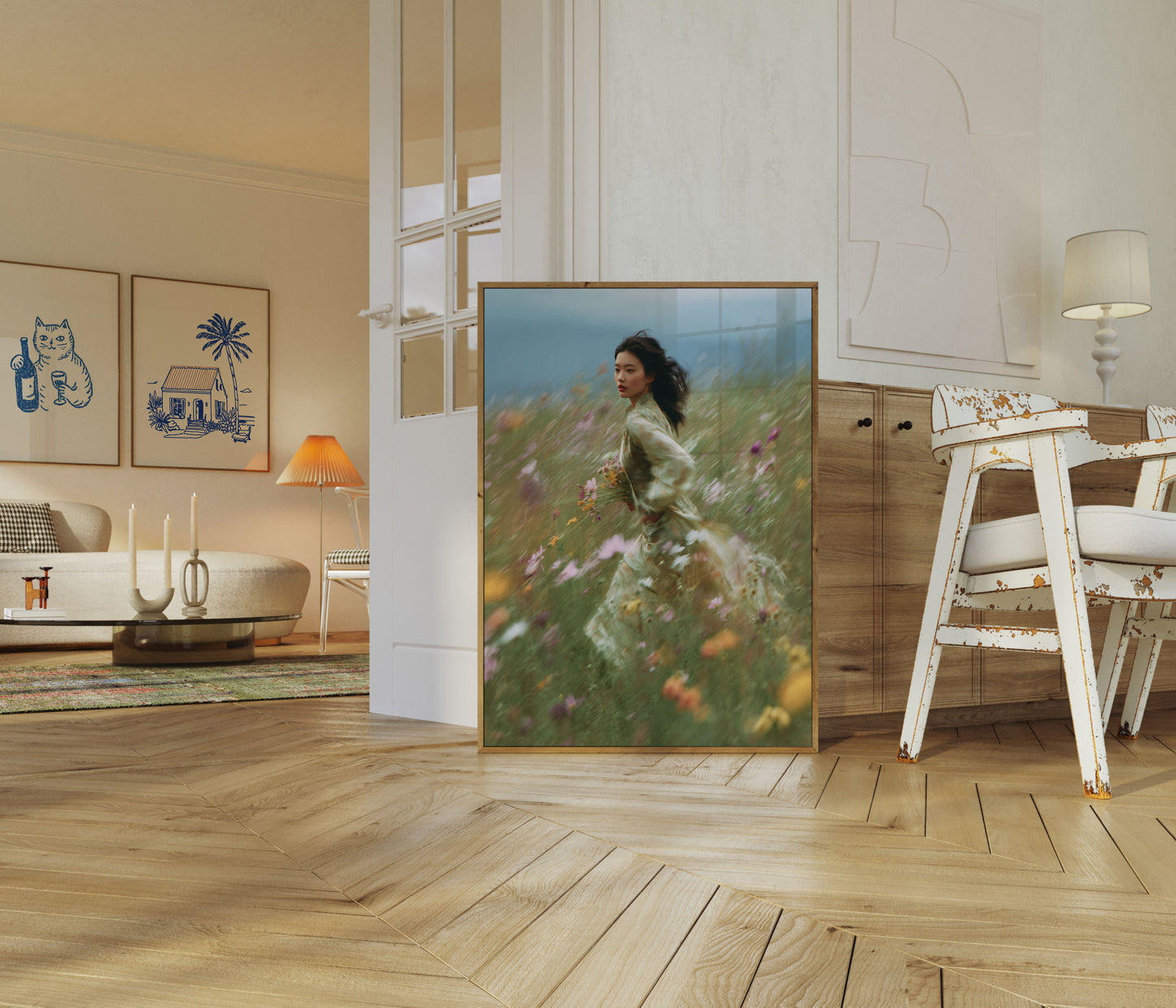 Ethereal Wildflower Dance Poster