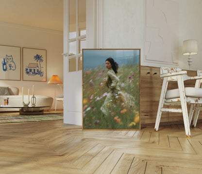 Ethereal Wildflower Dance Poster