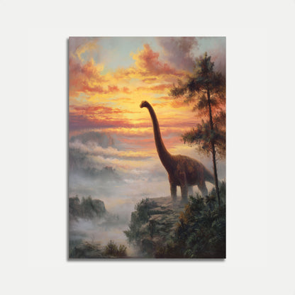 Póster de Brachiosaurus Sunset Majesty