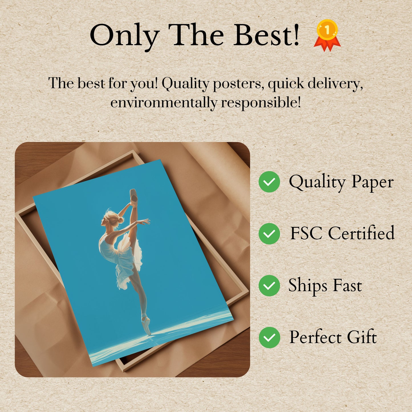 Blue Grace Ballet Dance Poster