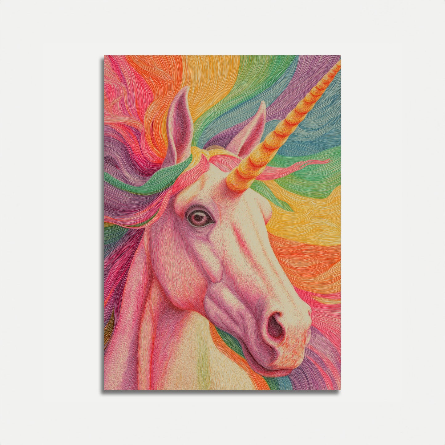 Colorful Rainbow Unicorn Poster
