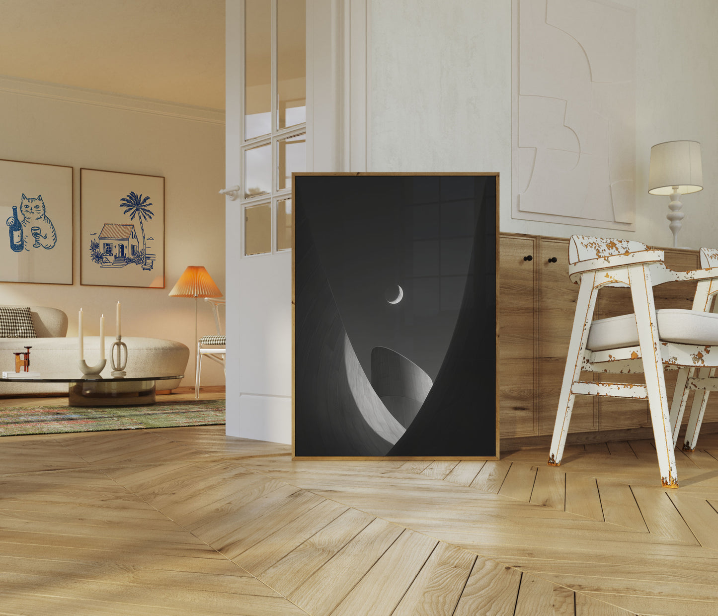 Crescent Moon Arkitektur Plakat