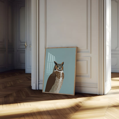 Sguardo Intenso di Gufo Poster