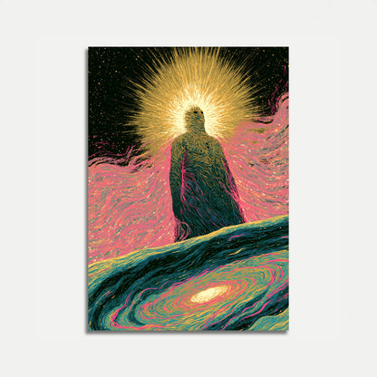 Cosmic Eagle Mystical Wings Poster