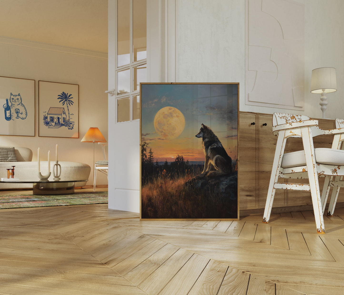 Wolf Moon Wilderness Poster