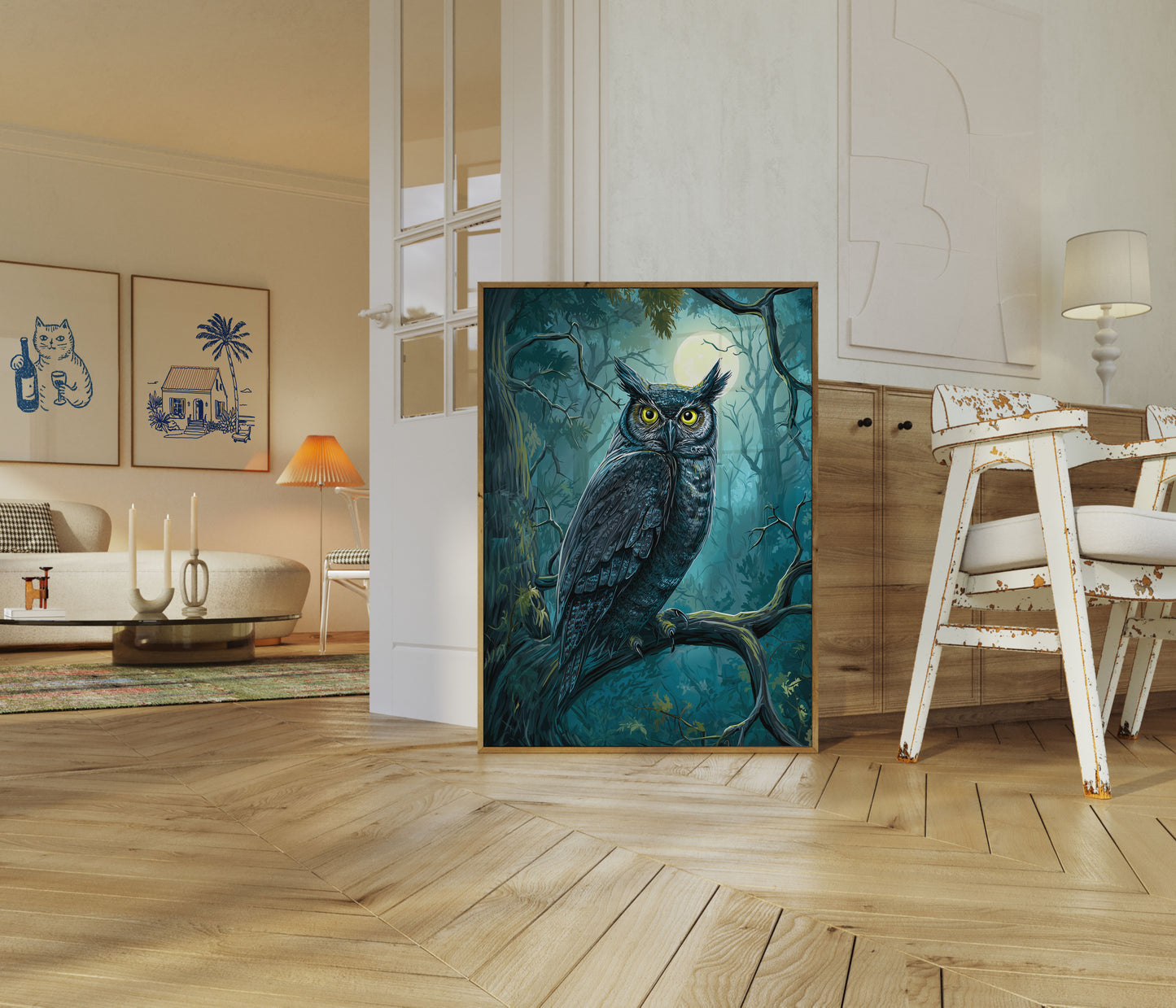 Poster del Gufo della Foresta di Mezzanotte
