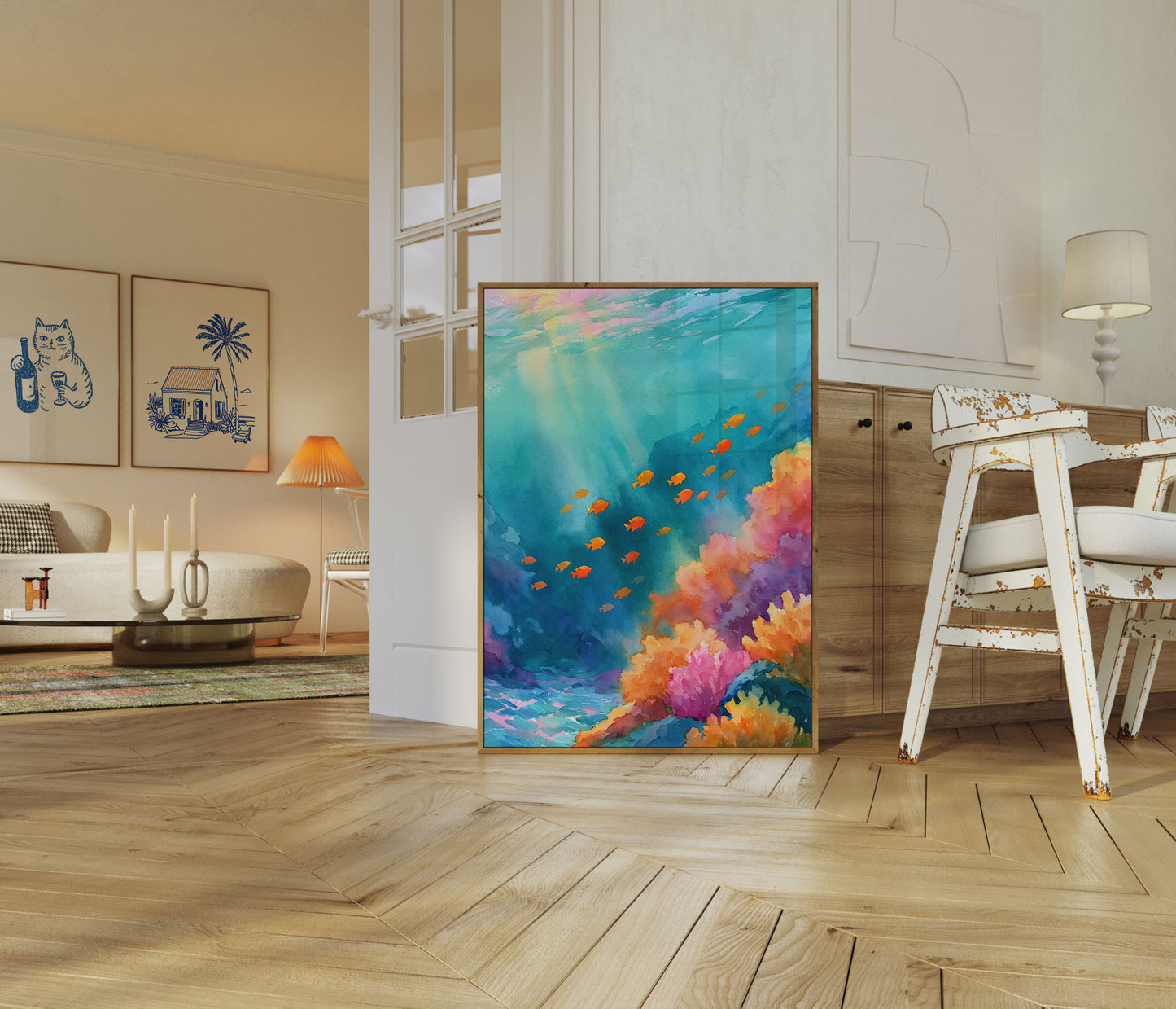 Underwater Coral Reef Fish Poster