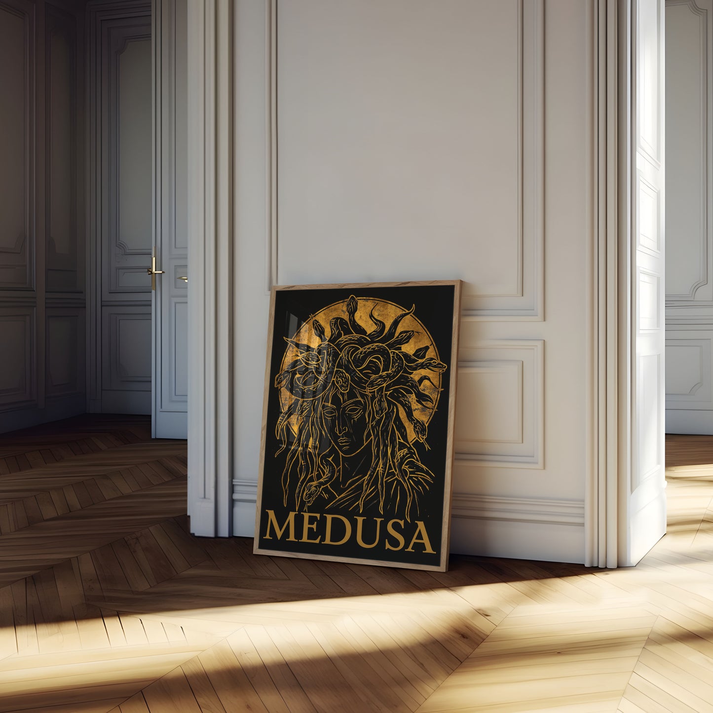 Medusa Mytologi Guld Legende Plakat