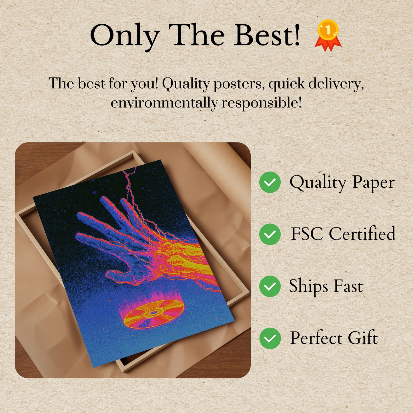 Thermal Energy Hand Poster