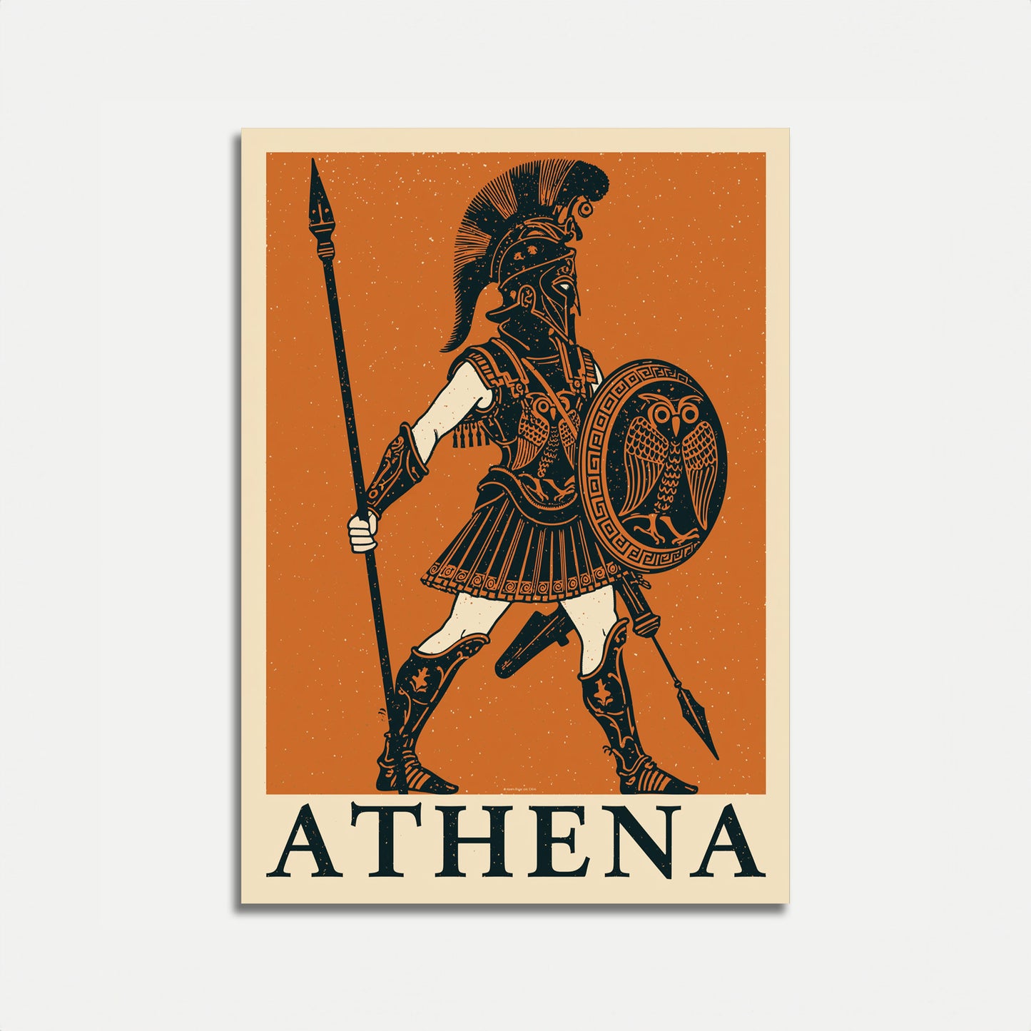 Athene griechische Kriegergöttin Poster