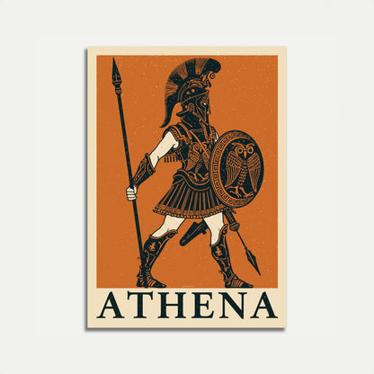 Athene griechische Kriegergöttin Poster