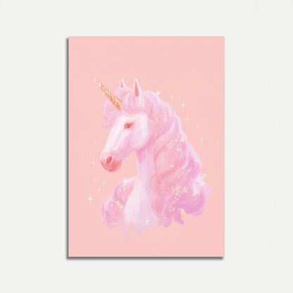 Poster dell'Unicorno Rosa Magico