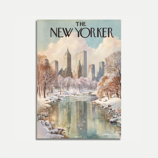 New York Winter Cityscape Poster