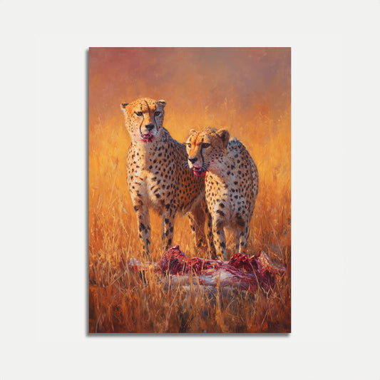 Cartaz de Guepardos Após a Caçada