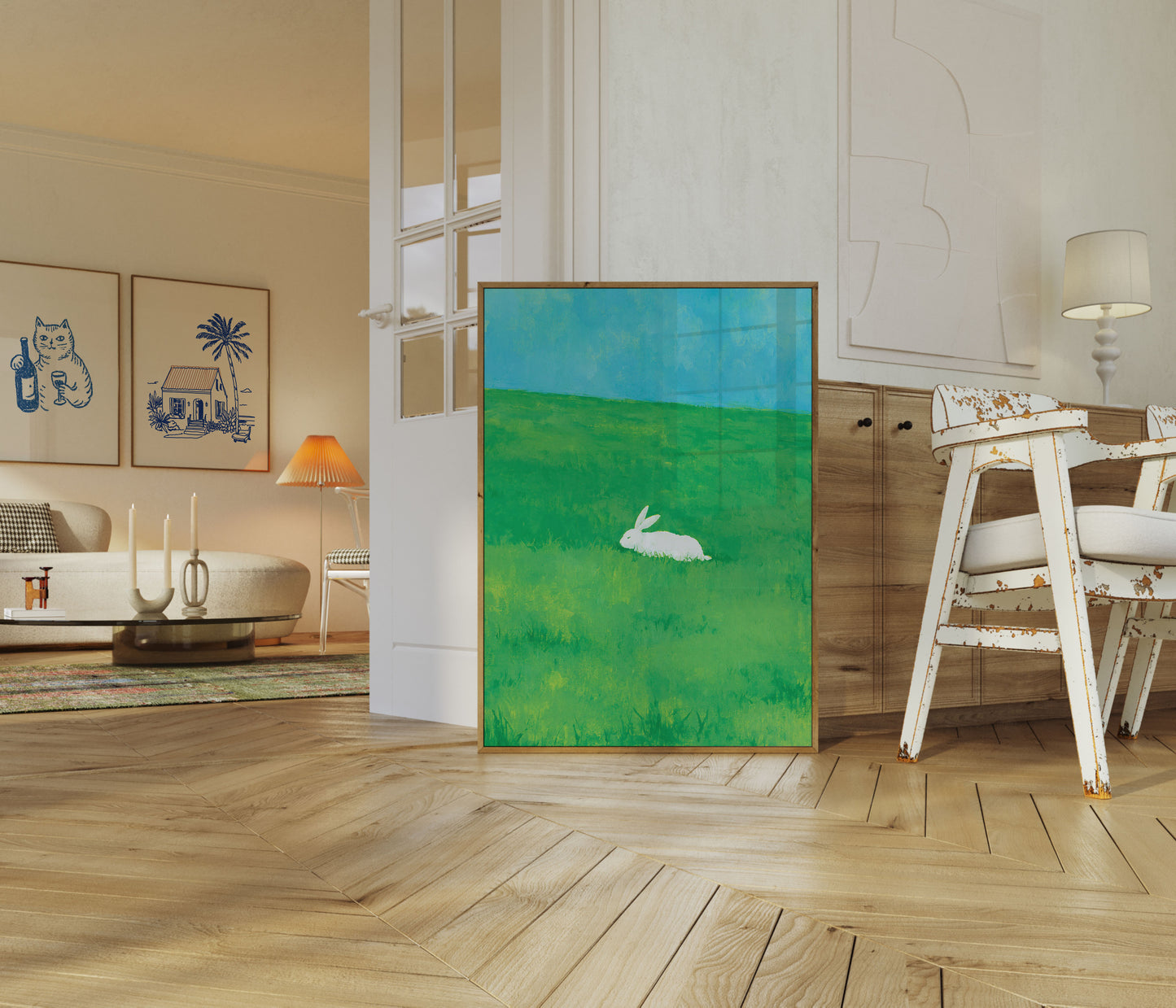 Póster del Conejo Blanco en el Prado
