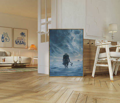 Frozen Viking Warrior Poster