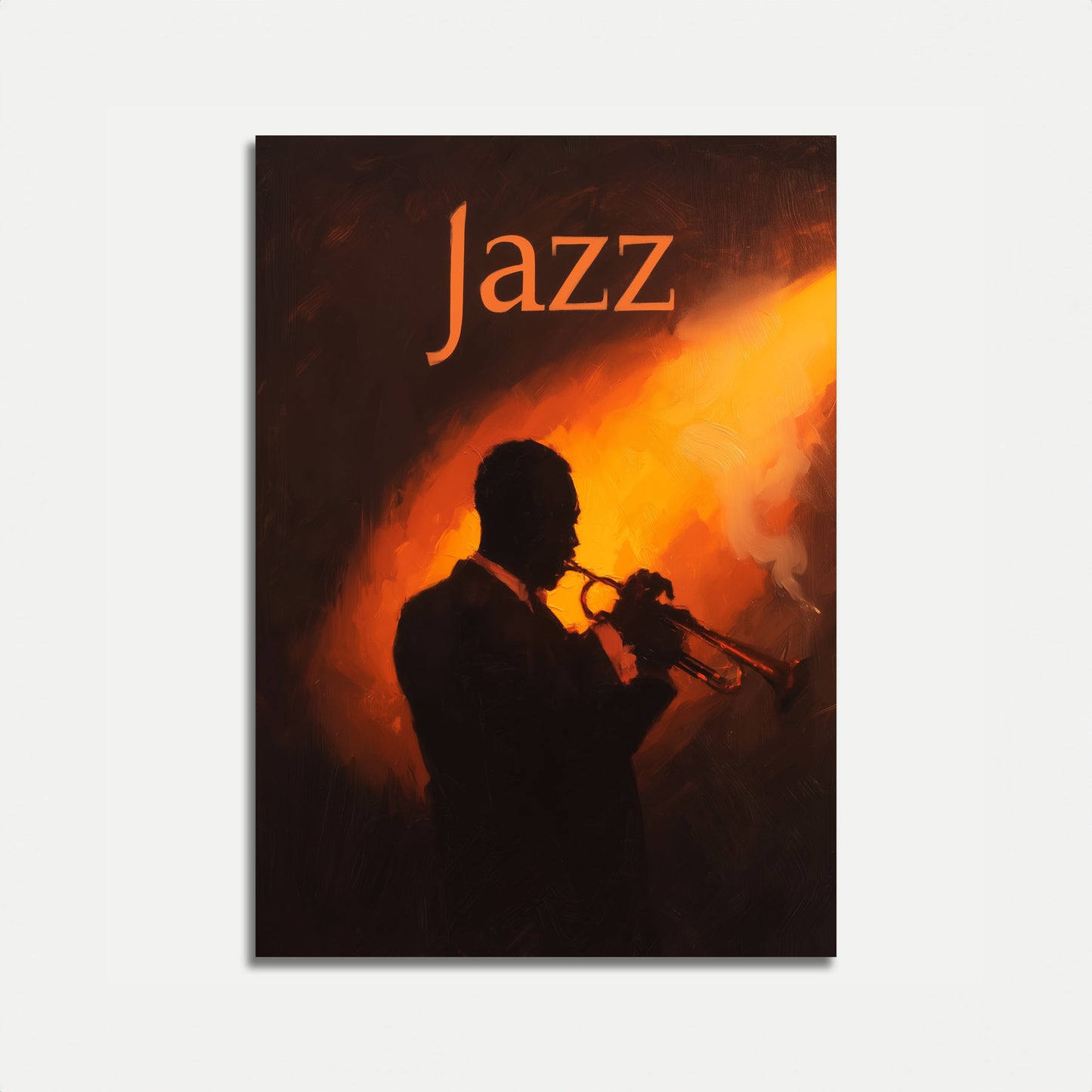 Jazz Musiker Silhuet Plakat
