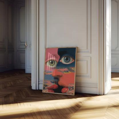 Ritratto di Occhi Surreali a Colori