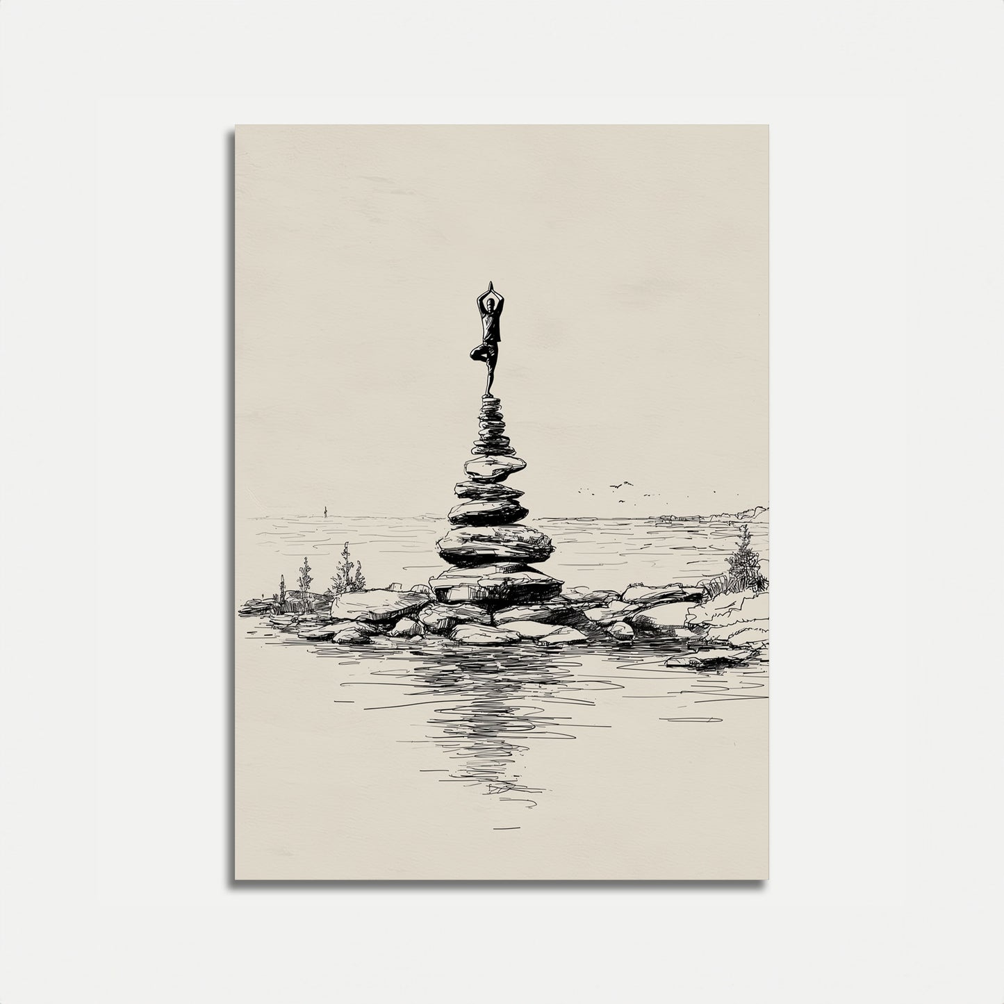 Balanced Yoga Serenity Poster