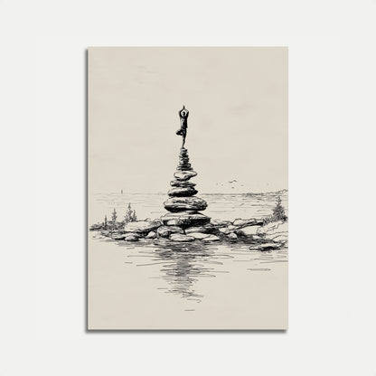 Balanced Yoga Serenity Poster