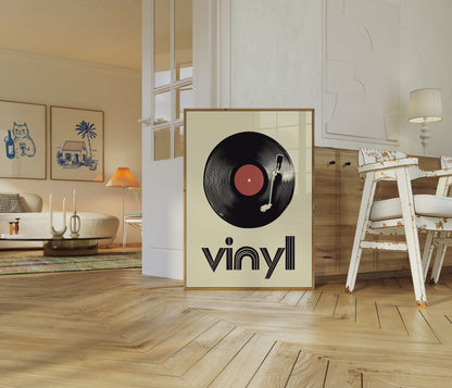Vintage Vinyl Music Lover Poster