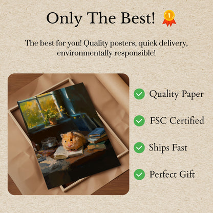 Pilný Křeček na Plakátu ke Čtení